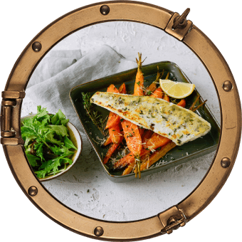 Zander mit gebratenen Parmesan Karotten