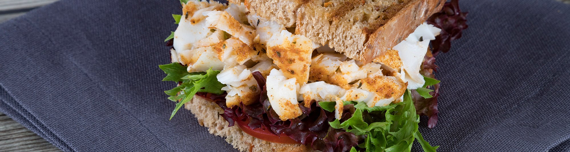 Rezept: Toasted Pulled Fish Sandwich