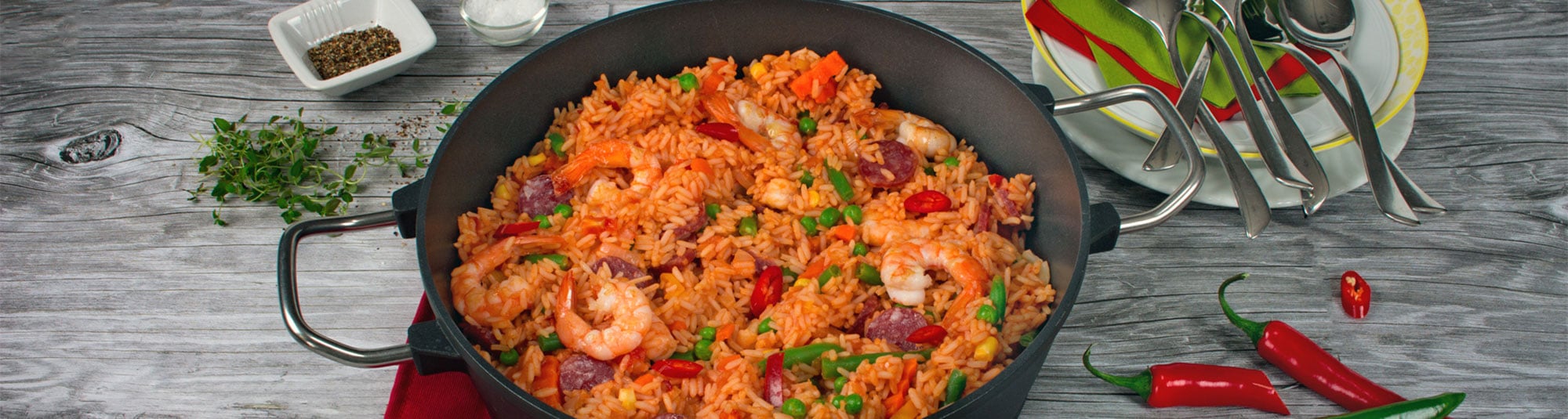 Iglo Rezept für Jamalaya mit Garnelen