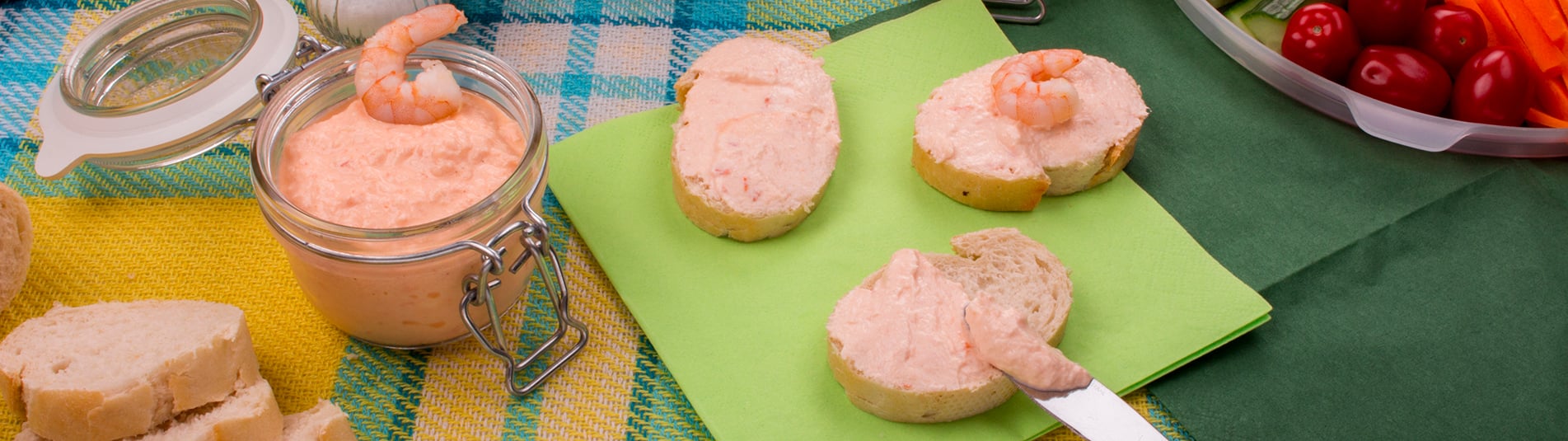 Garnelen-Chili Brotaufstrich