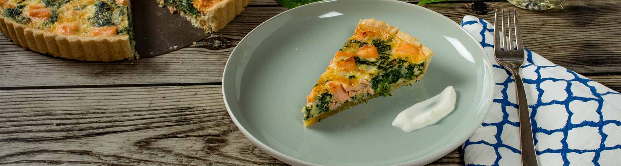 Spinat Quiche mit Lachs | iglo