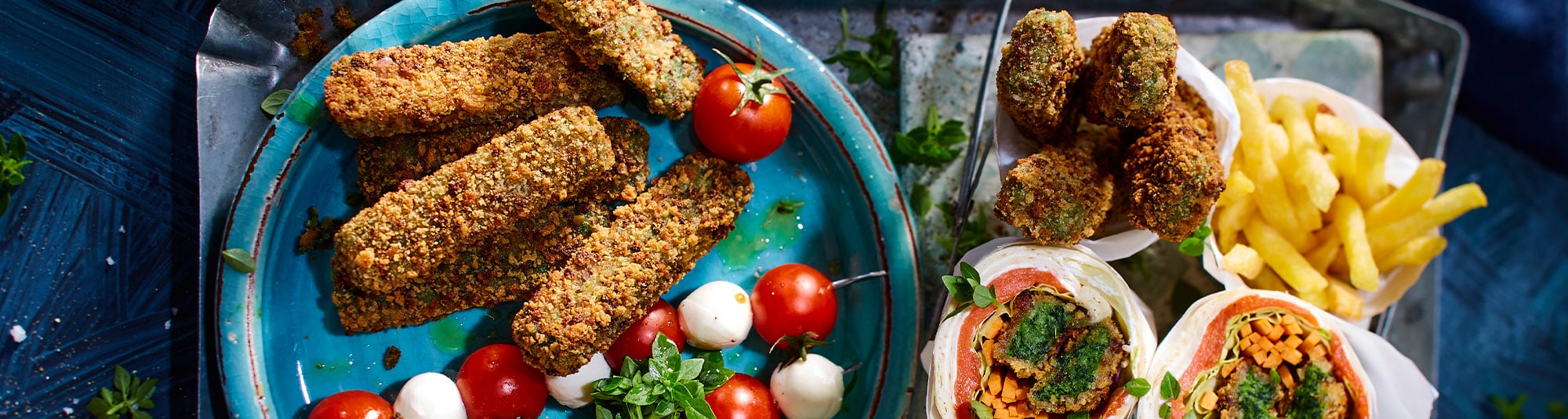 Spinat Stangerl Snack Variation