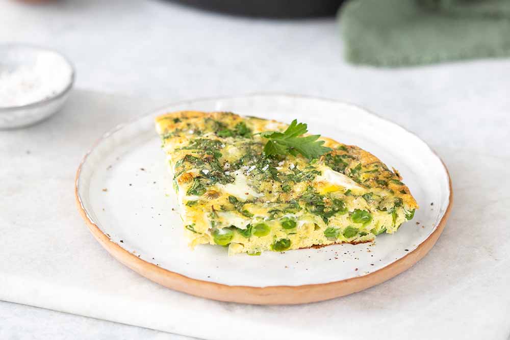 Schnelle Erbsenfrittata