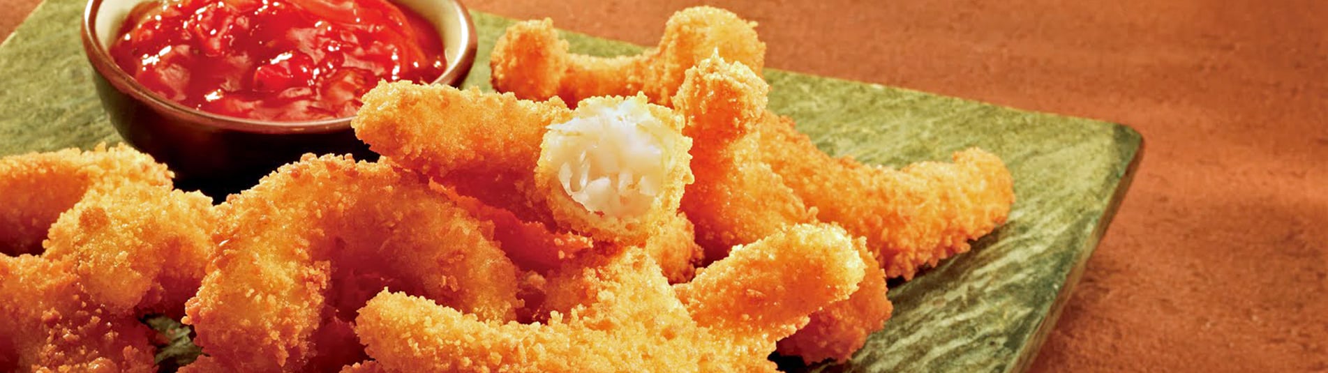 Ofengarnelen mit feurigem Chili Dipp