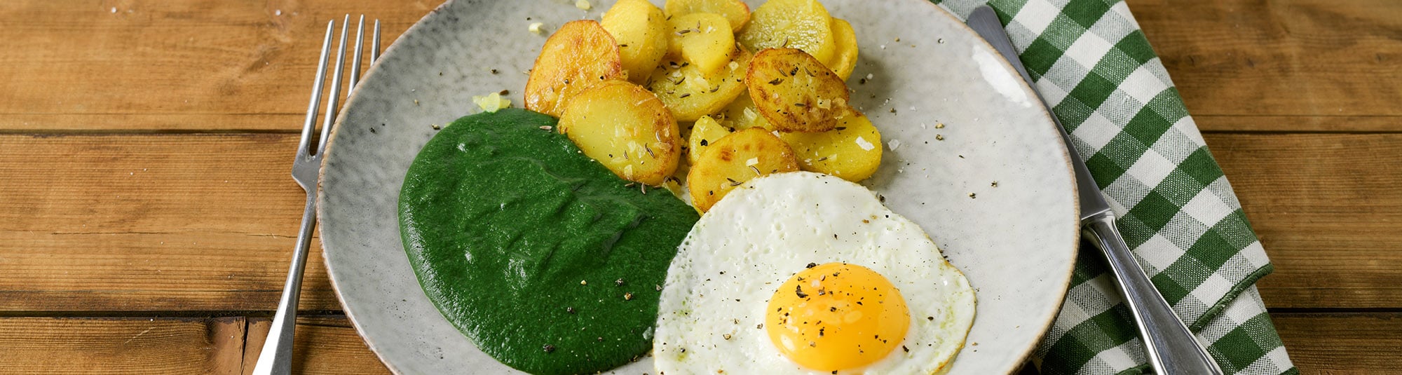 Leckere Cremespinat Rezepte auf iglo: Cremespinat mit Kartoffeln