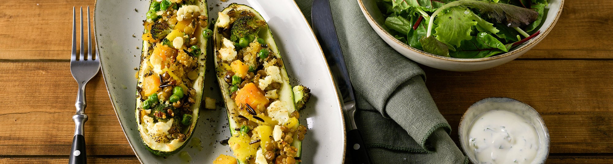 Probieren Sie die leckere gefüllte Zucchini | iglo