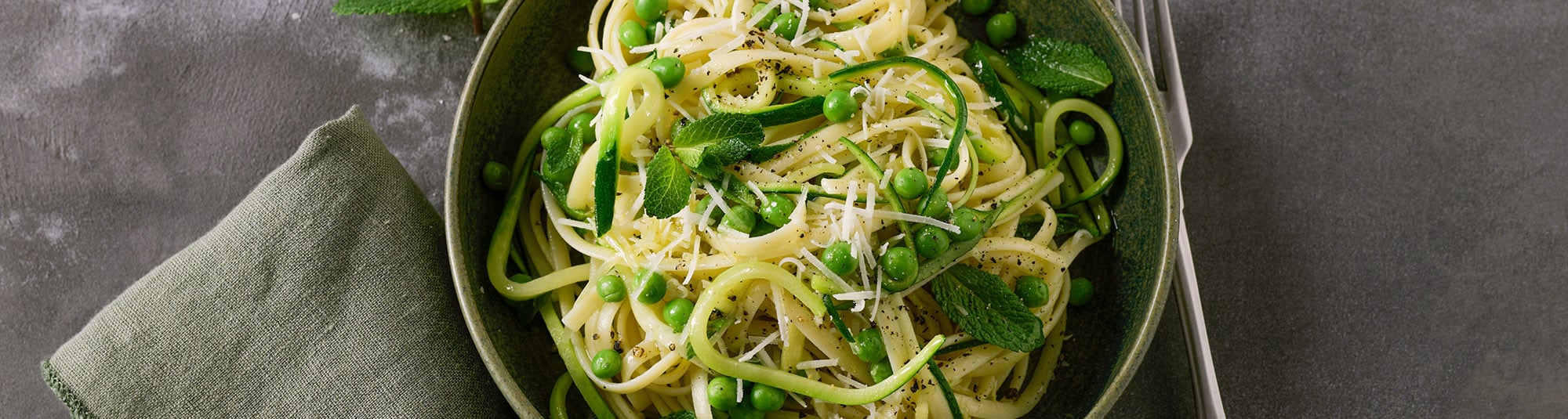 Erwecken Sie den Frühling: Pasta mit Erbsen