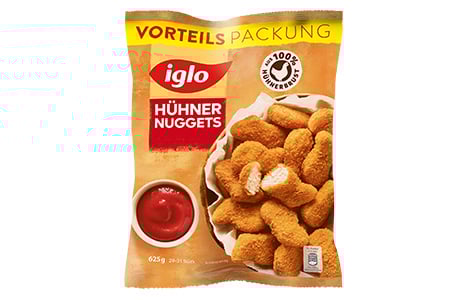 Hühner Nuggets 625g Packung