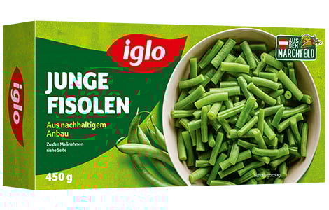 Junge Fisolen Packung